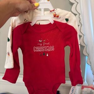 Carter's Festive Red Christmas Bodysuit